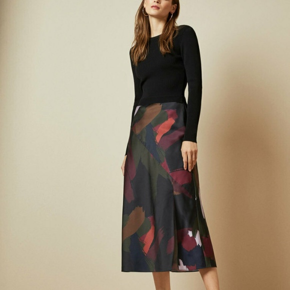 Ted Baker Tamlin Amber Black Knit Top 